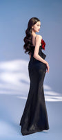 Luminous Mermaid Cut-Out Polyester Spandex Floor Length Dress - MEAN BLVD