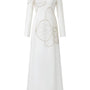 Lumins Sheath Round Neck Velvet Satin Maxi Dress - MEAN BLVD