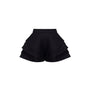 Luna Fit and Flare Layered Velvet Burlap Mini Shorts - MEAN BLVD