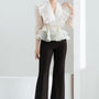 Luna Layered Ruffled Chiffon Shirt - MEAN BLVD