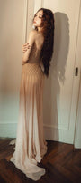 Lunairea Strapless Stone Chiffon Floor Length Dress - MEAN BLVD