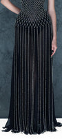Lunairea Strapless Stone Chiffon Floor Length Dress - MEAN BLVD