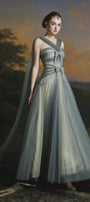 Lunelle Rhinestone Bow Gown - MEAN BLVD