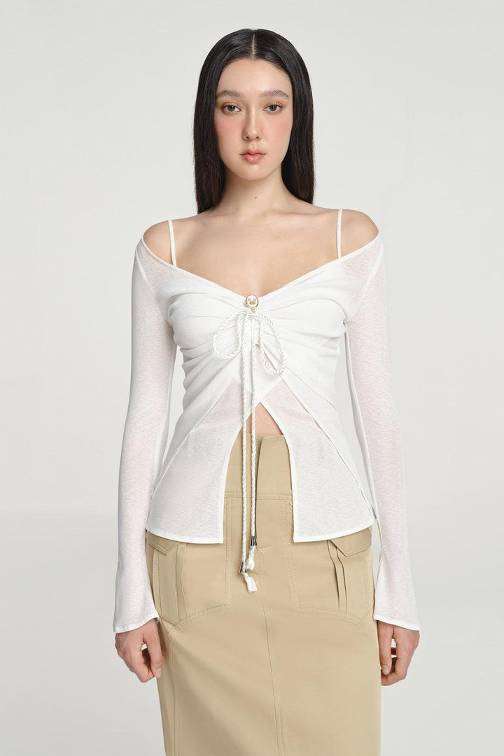 Lychee Ruched Bust Top - MEAN BLVD