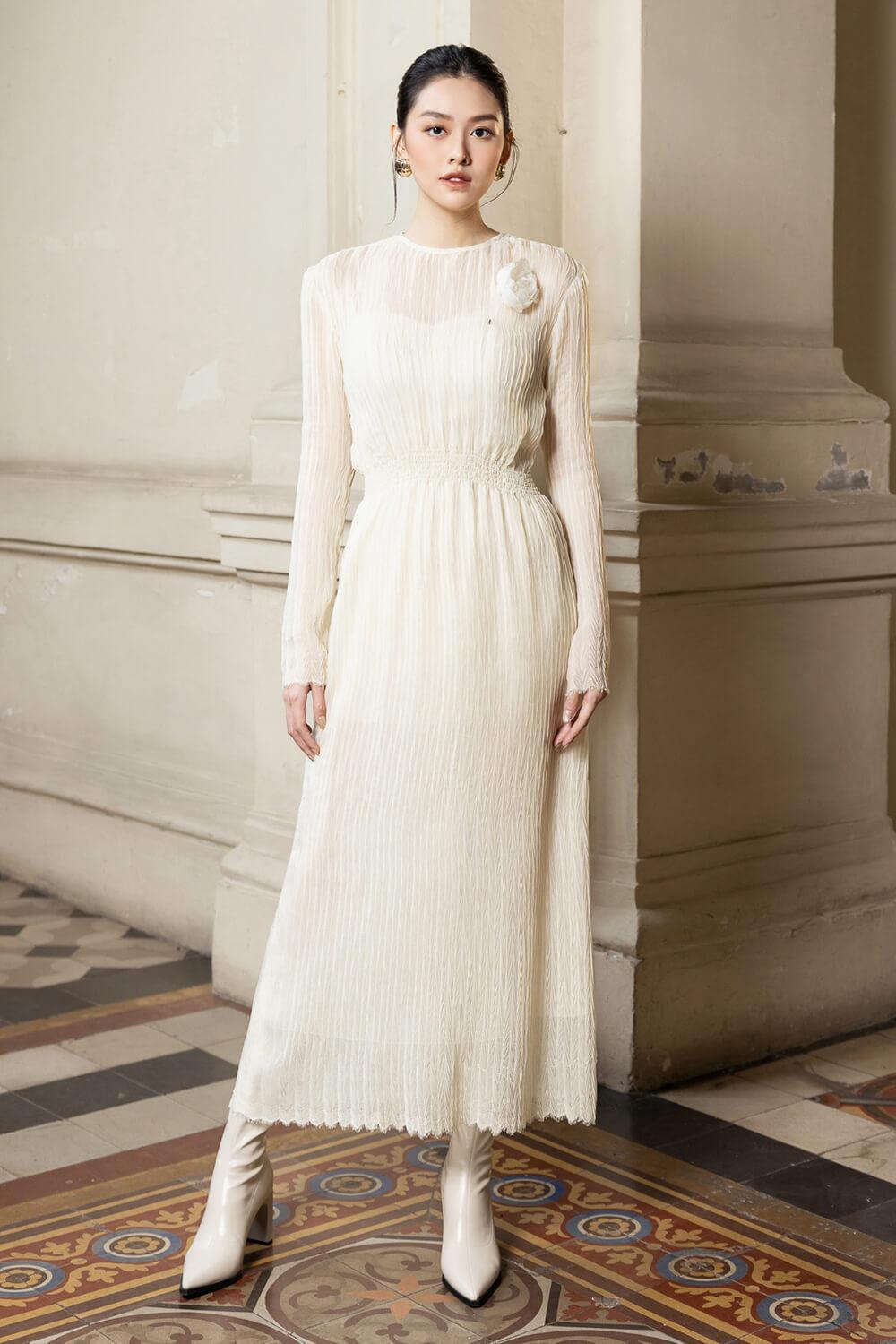 Lydia Floral Linen Brooch - MEAN BLVD