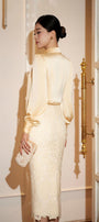 Mabel Straight Long Sleeved Satin Shirt - MEAN BLVD