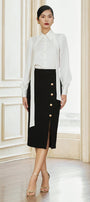 Mabel Straight Long Sleeved Satin Shirt - MEAN BLVD