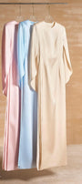 Mabill A-line Round Neck Satin Floor Length Ao Dai - MEAN BLVD