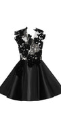 Macie Fit and Flare Sleeveless Organza Mini Dress - MEAN BLVD