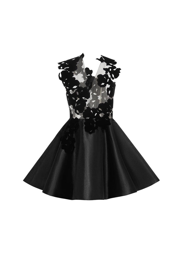 Macie Fit and Flare Sleeveless Organza Mini Dress - MEAN BLVD