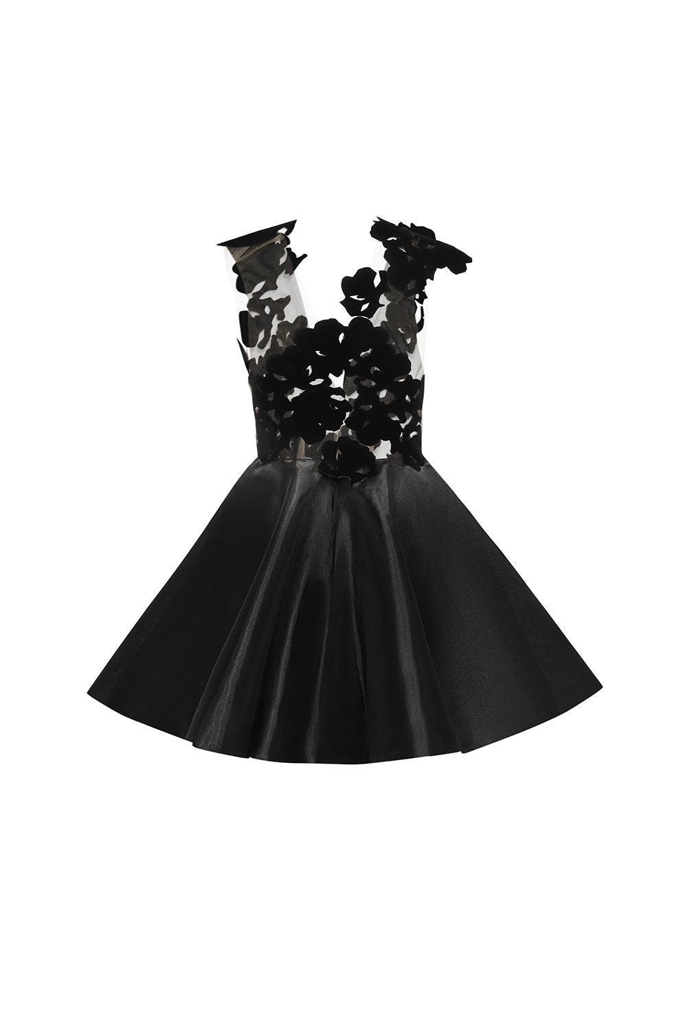 Macie Fit and Flare Sleeveless Organza Mini Dress - MEAN BLVD