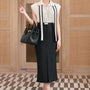 Maddy Pencil Cap Sleeved Cotton Silk Midi Set - MEAN BLVD