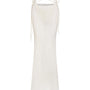 Madisyn Straight See-Through Woolen Floor Length Skirt - MEAN BLVD