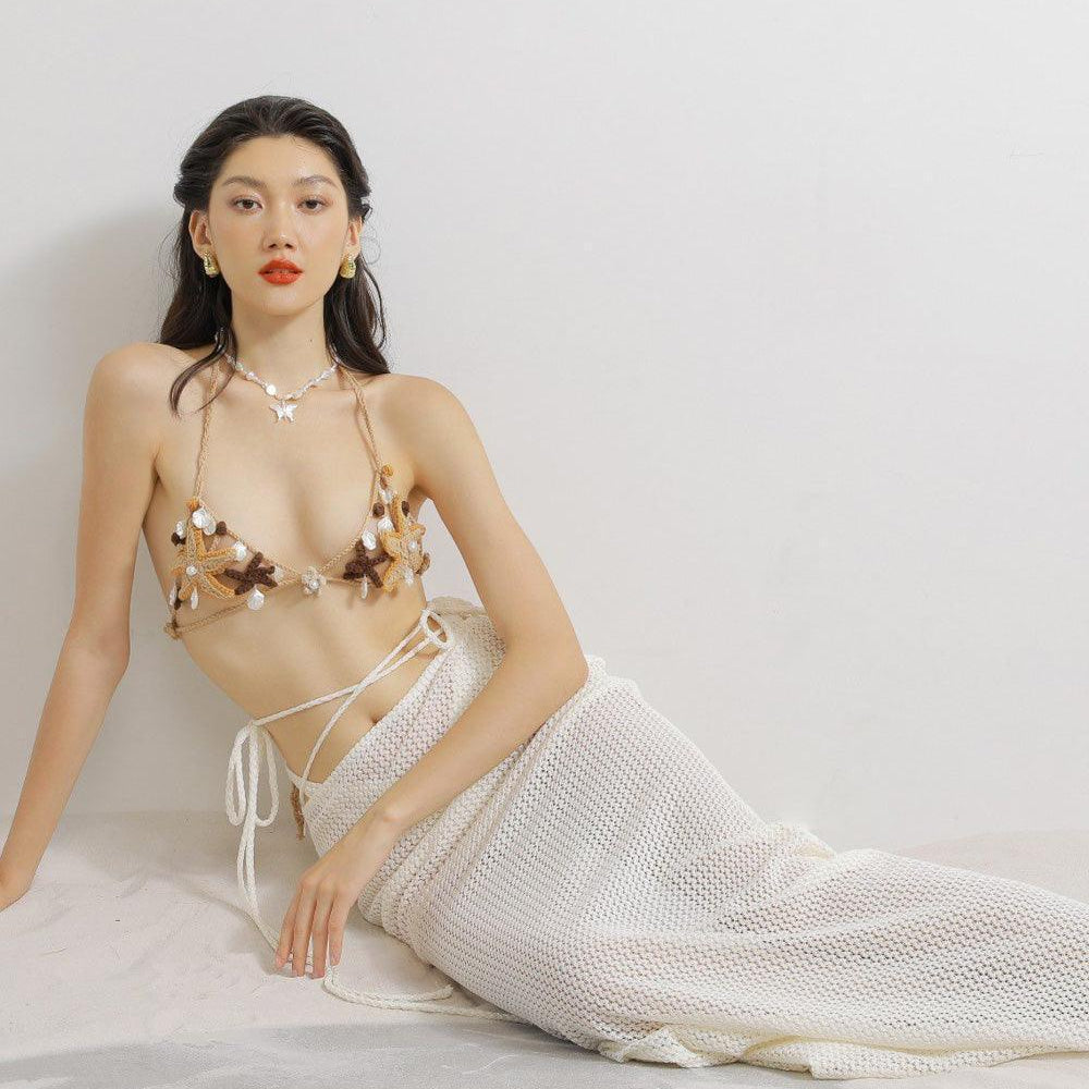 Madisyn Straight See-Through Woolen Floor Length Skirt - MEAN BLVD