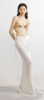 Madisyn Straight See-Through Woolen Floor Length Skirt - MEAN BLVD