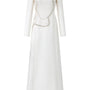 Magnolo Sheath Square Shoulder Velvet Satin Maxi Dress - MEAN BLVD