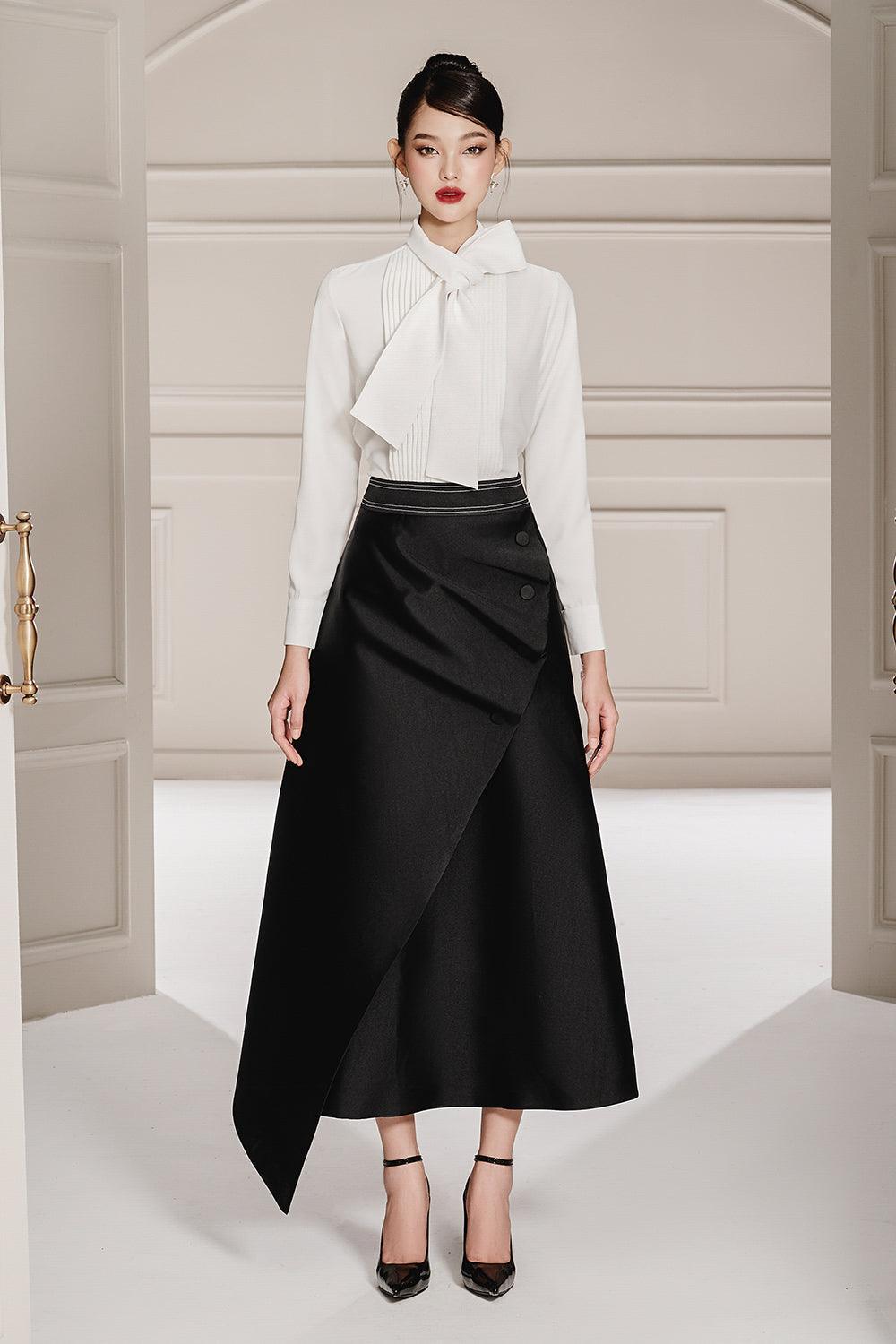 Maia Straight Long Sleeved Organza Shirt - MEAN BLVD