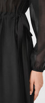 Maisie A-line See-Through Organza Midi Dress - MEAN BLVD