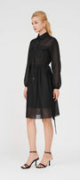 Maisie A-line See-Through Organza Midi Dress - MEAN BLVD