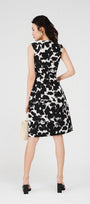 Makenna Drop Waist Front Zipper Poly Silk Midi Dress - MEAN BLVD