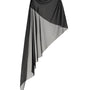Maren Asymmetric See-Through Chiffon Cape - MEAN BLVD
