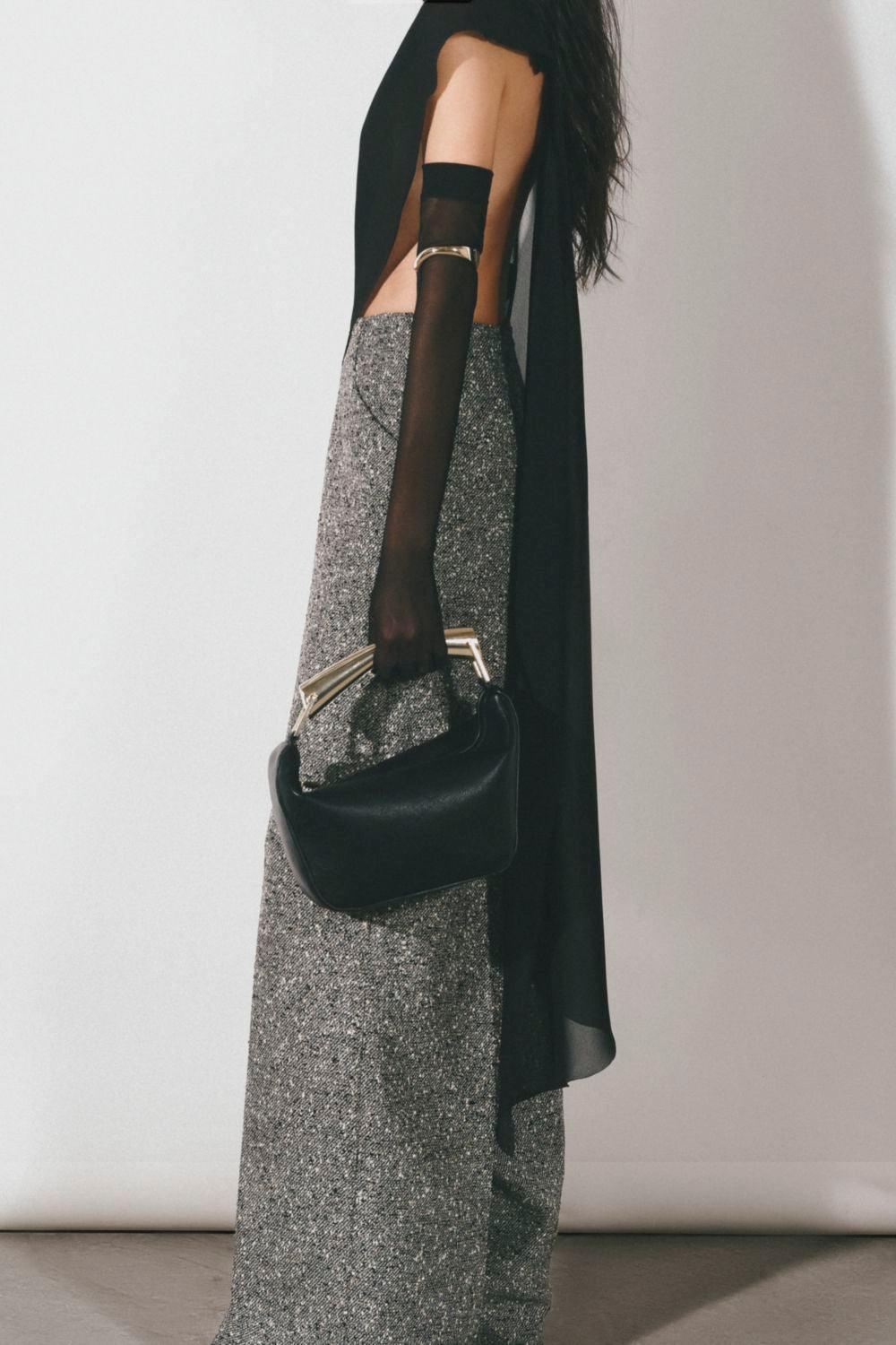 Maren Asymmetric See-Through Chiffon Cape - MEAN BLVD
