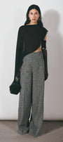 Maren Asymmetric See-Through Chiffon Cape - MEAN BLVD