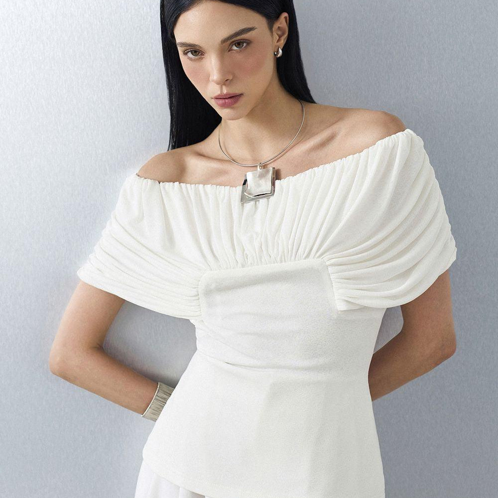 Margot Hourglass Off-Shoulder Knit Shirt - MEAN BLVD
