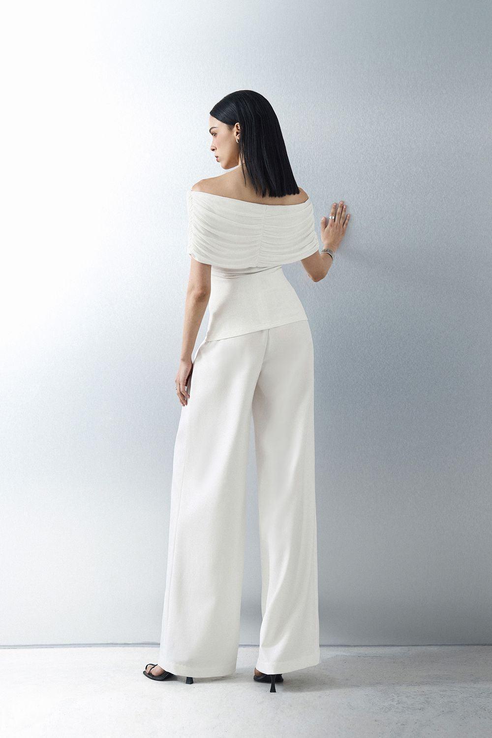 Margot Hourglass Off-Shoulder Knit Shirt - MEAN BLVD