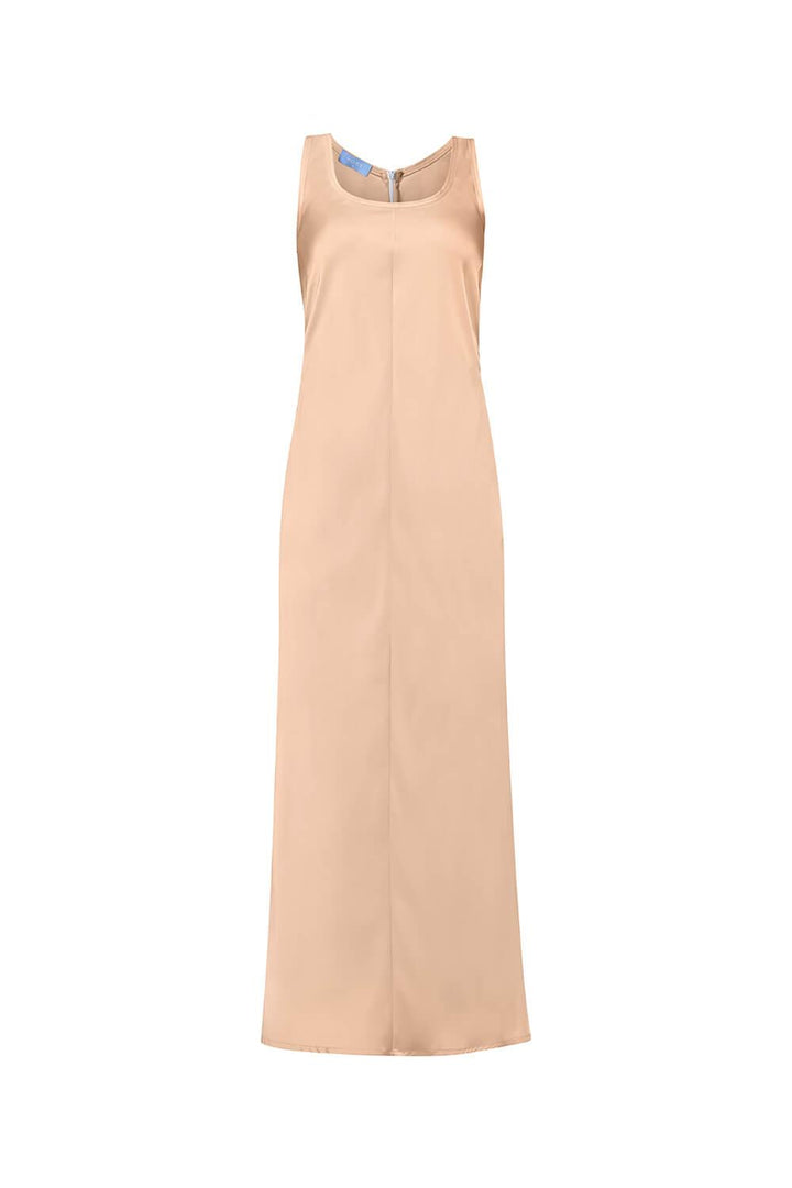 Margot Straight Strappy Silk Ankle Length Dress - MEAN BLVD