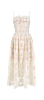 Maria A-line Sleeveless Lace Midi Dress - MEAN BLVD