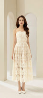 Maria A-line Sleeveless Lace Midi Dress - MEAN BLVD