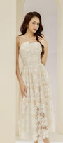 Maria A-line Sleeveless Lace Midi Dress - MEAN BLVD
