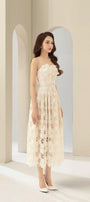 Maria A-line Sleeveless Lace Midi Dress - MEAN BLVD