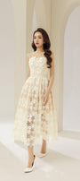 Maria A-line Sleeveless Lace Midi Dress - MEAN BLVD