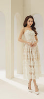 Maria A-line Sleeveless Lace Midi Dress - MEAN BLVD