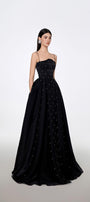 Maria Ball Gown Spaghetti Strap Voile Floor Length Dress - MEAN BLVD