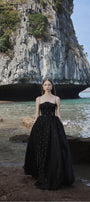 Maria Ball Gown Spaghetti Strap Voile Floor Length Dress - MEAN BLVD