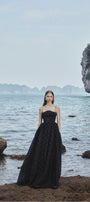 Maria Ball Gown Spaghetti Strap Voile Floor Length Dress - MEAN BLVD