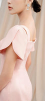 Marianne Pegged Puffy Sleeved Polycotton Midi Dress - MEAN BLVD