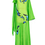 Marigold Straight Asymmetric Sleeved Organza Crepe Floor Length Ao Dai - MEAN BLVD