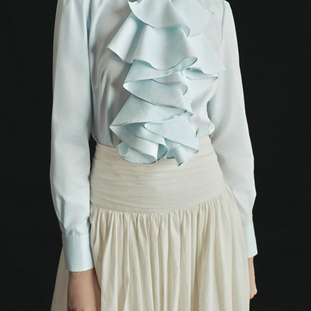 Marina Straight Cuff Sleeved Cotton Blouse - MEAN BLVD