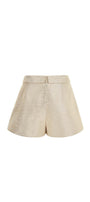 Maris Draped Jacquard Thigh Length Shorts - MEAN BLVD