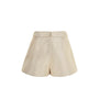 Maris Draped Jacquard Thigh Length Shorts - MEAN BLVD