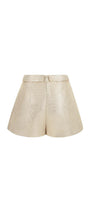Maris Draped Jacquard Thigh Length Shorts - MEAN BLVD