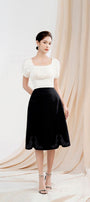 Marjorie Cropped Gathered Silk Organza Crop Top - MEAN BLVD