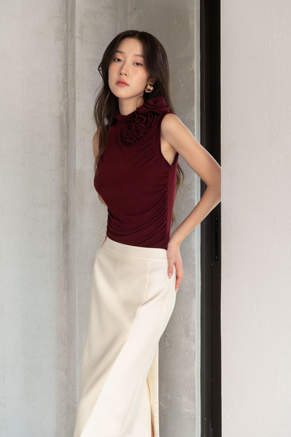 Marlowe Bodycon Sleeveless Rayon Top - MEAN BLVD