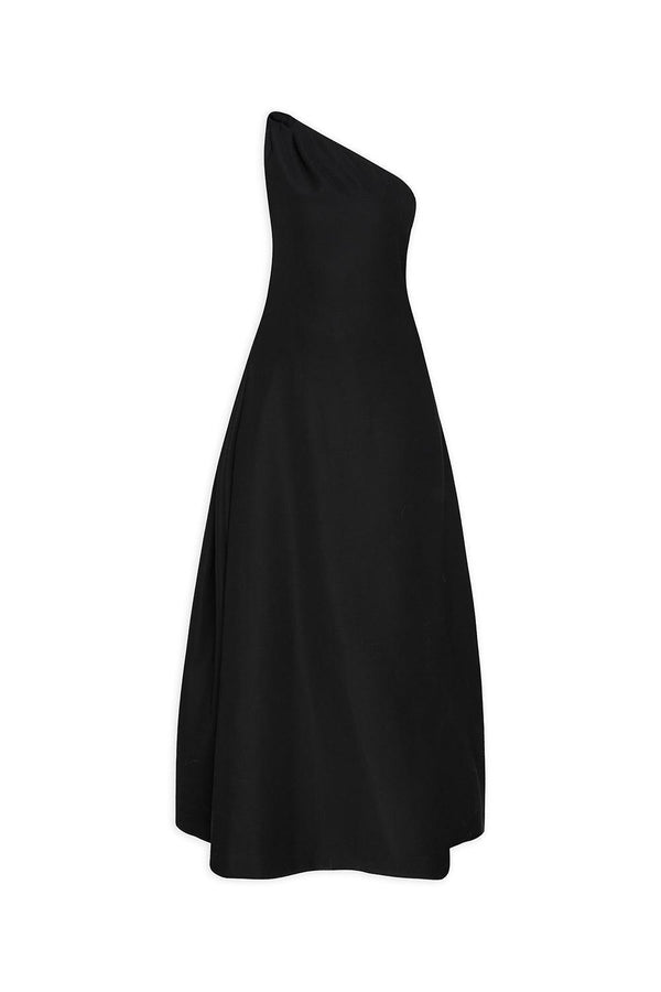 Martini A-line One Shoulder Crepe Floor Length Dress - MEAN BLVD