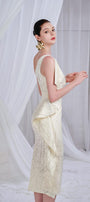 Massey Sheath One Shoulder Synthetic Midi Dress - MEAN BLVD