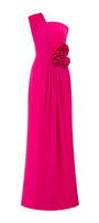 Matthias Sheath One Shoulder Silk Crepe Floor Length Dress - MEAN BLVD